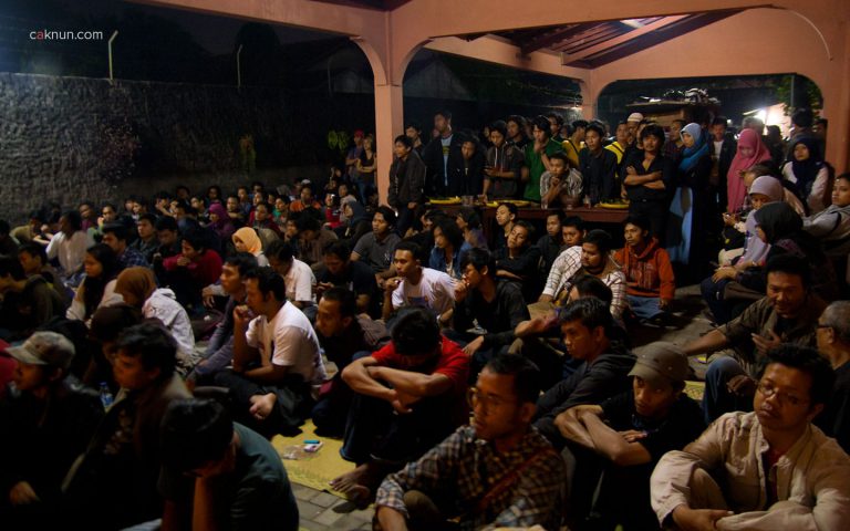 Audiens pada acara Peringatan 45 Tahun Persada Studi Klub di Rumah Budaya EAN. Foto 05. Foto oleh Adin Progress. Dok Progress.