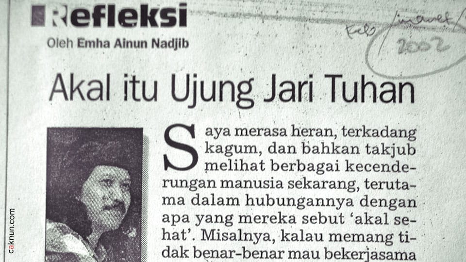 Harian Republika kolom Refleksi, Maret 2002