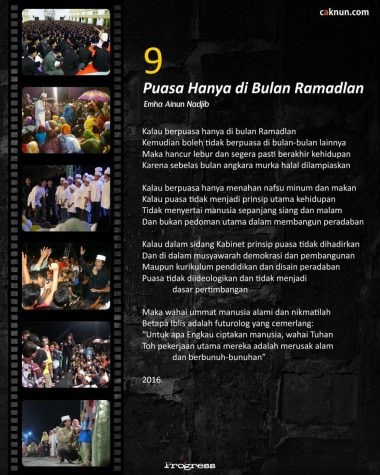 Puasa Hanya di Bulan Ramadlan