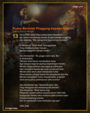 Puasa Bertolak Pinggang kepada Iblis