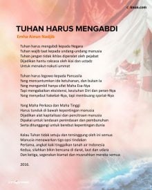 Tuhan Harus Mengabdi