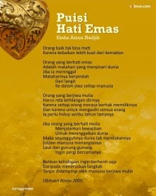 Puisi Hati Emas