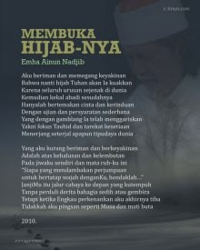 Membuka Hijab-Nya