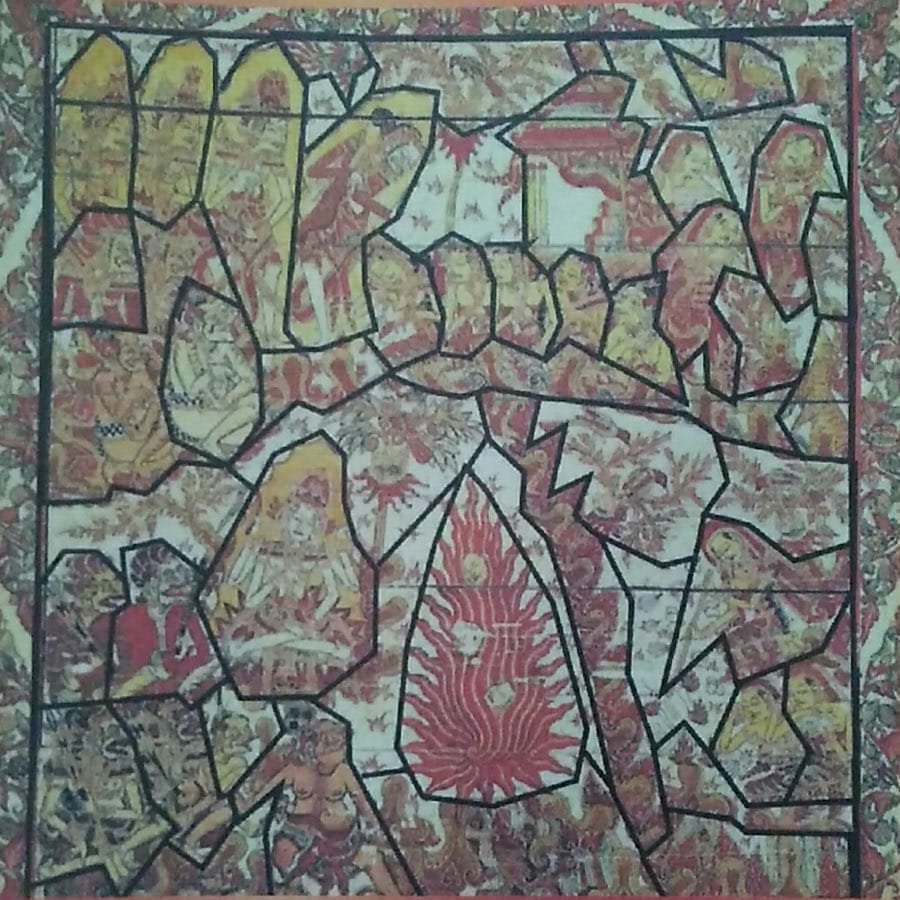 Pola geometris pada lukisan Smaradhana