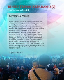 Rindu Tuhan Kepadamu: Fermentasi Mental