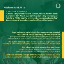 Reformasi NKRI, 12