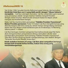 Reformasi NKRI, 16