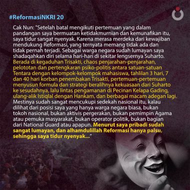 Reformasi NKRI, 20