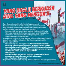 Yang Digaji Berkuasa Atas Yang Menggaji