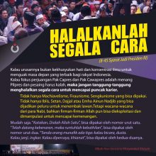 Halalkanlah Segala Cara