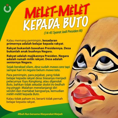 Mèlèt-mèlèt Kepada Buto