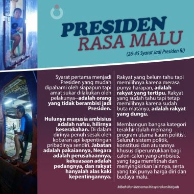 Presiden Rasa Malu