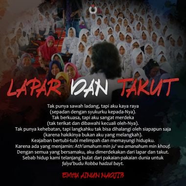 Lapar dan Takut