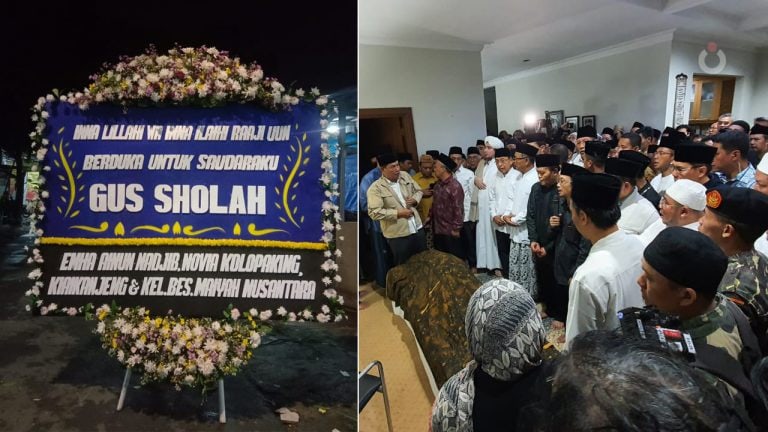 Mbah Nun Ta’ziyah Meninggalnya Gus Sholah