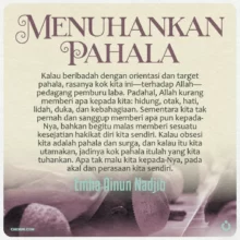 Menuhankan Pahala