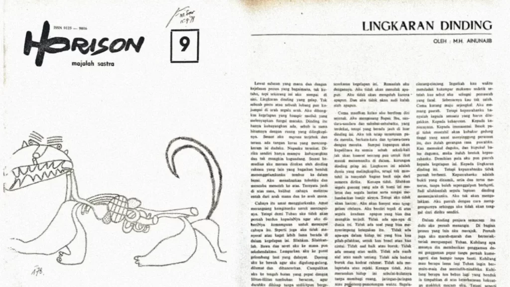 Lingkaran Dinding karya Emha Ainun Nadjib, Majalah Sastra Horison No. 9 Th. 1979