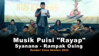 Musik Puisi Rayap – Syanana –  Rampak Osing